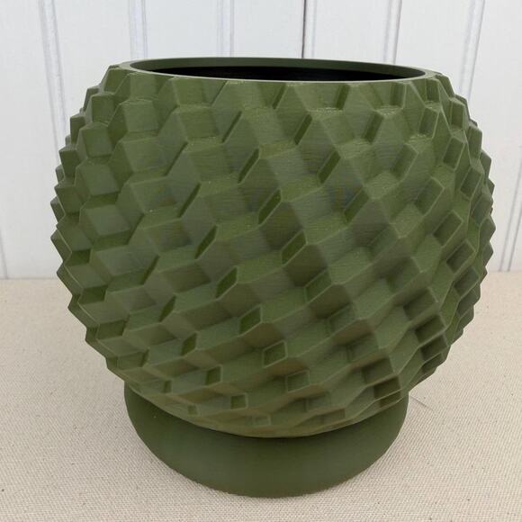The Cobble Planter, Indoor Flower Pot, Tabletop Planter, Geometric Pattern - Picture 4 of 10